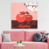 Stilvolle Red Apple Kitchen Wall Leinwanddruck (Insitu (Wohnzimmer))