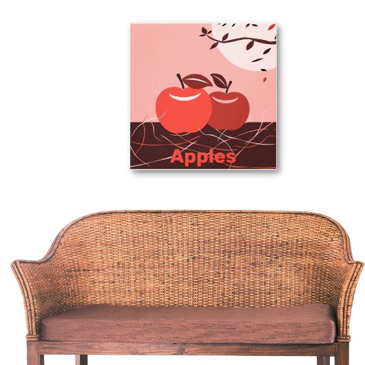 Stilvolle Red Apple Kitchen Wall Leinwanddruck