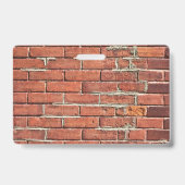 Stilvolle Red Brick Wall Ausweis (Rückseite)