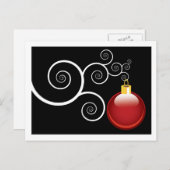 Stilvolle Red Christmas Ornament Weihnachten Weihn (Vorne/Hinten)