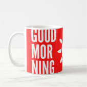 Stilvolle Red Good Morning Sun Tee Tasse (Links)