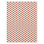 Stilvolle Red Poinsettia Blume auf Weiß Tischdecke (Vorderseite)