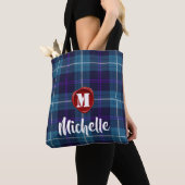 Stilvolle Red Wax Siegel Monogram Name Script Tart Tasche (Von Nahem)