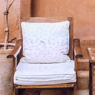 Stilvolle Regenbogen-Blume Kissen