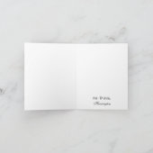 Stilvolle Registerkarte Dankeschön Karte (Innenseite)