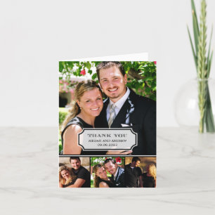 Stilvolle Registerkarte Dankeschön Karte