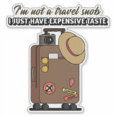 Stilvolle Reisegepäck-Aufkleber Aufkleber (Vorderseite)