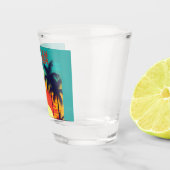 Stilvolle RELAX Retro Tropical Cooler Schnapsglas (Rechts)