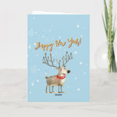 Stilvolle Rentierbaume von Funky Quirky Karte (Rückseite)