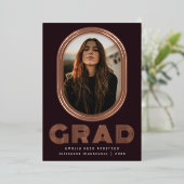 Stilvolle Retro Abschluss Foto Ankündigung (Stehend vorne)