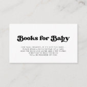 Stilvolle Retro Baby Duschbuchkarte Begleitkarte (Vorderseite)