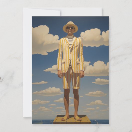 Stilvolle Retro Beachwear Striking Summer Fashion Einladung (Vorderseite)