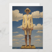 Stilvolle Retro Beachwear Striking Summer Fashion Einladung (Vorne/Hinten)