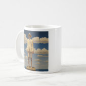 Stilvolle Retro Beachwear Striking Summer Fashion Kaffeetasse (Vorderseite Links)