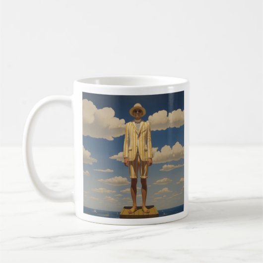 Stilvolle Retro Beachwear Striking Summer Fashion Kaffeetasse (Links)