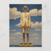 Stilvolle Retro Beachwear Striking Summer Fashion Postkarte (Vorderseite)