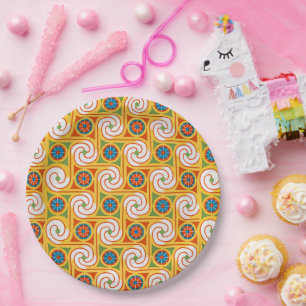 Stilvolle Retro-Bildschirmschoner der 70er Jahre - Pappteller