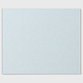 Stilvolle Retro Blue Pastel Warped Checkerboard Geschenkpapier (Flach)