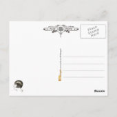 Stilvolle Retro-Bob-Frisuren Postkarte (Rückseite)