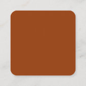 Stilvolle Retro-Brandorange QR-UAWG Begleitkarte (Rückseite)