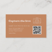 Stilvolle Retro-Braun-Zucker Hochzeit Capture the Begleitkarte (Vorderseite)