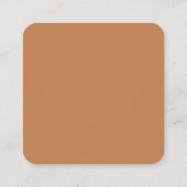 Stilvolle Retro-braune UAWG QR-Code Begleitkarte (Rückseite)