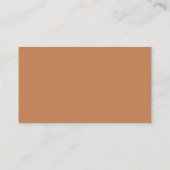 Stilvolle Retro Brown Zucker Wedding Drink Ticket (Rückseite)