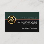 Stilvolle Retro Chauffeur Layers Visitenkarte (Rückseite)