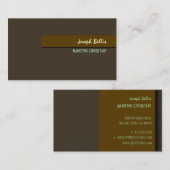 Stilvolle Retro-Farben Visitenkarten Visitenkarte (Vorne/Hinten)