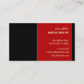 Stilvolle Retro-Farben Visitenkarten Visitenkarte (Rückseite)