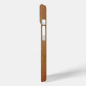 Stilvolle Retro-Holzkorn-Lautsprecher Case-Mate iPhone Hülle (Rückseite / Links)