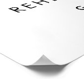 Stilvolle Retro-Liebe und Pizza-Probe Poster (Ecke)