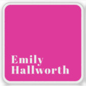 Stilvolle Retro Moderne Schrift | bearbeitbares Ro Aufkleber (Vorderseite)