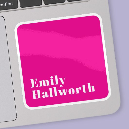 Stilvolle Retro Moderne Schrift | bearbeitbares Ro Aufkleber