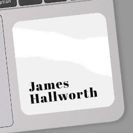 Stilvolle Retro Moderne Schrift | bearbeitbares Sc Aufkleber