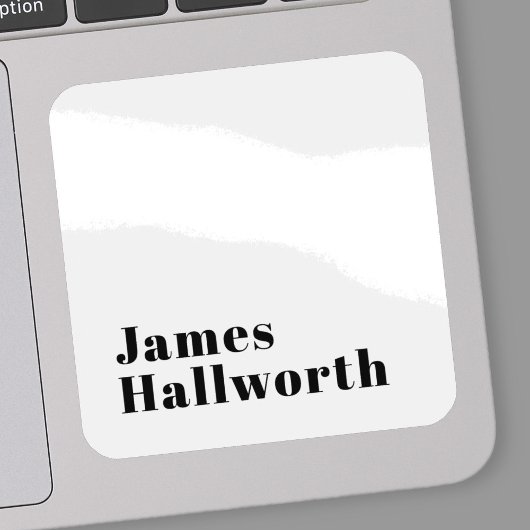 Stilvolle Retro Moderne Schrift | bearbeitbares Sc Aufkleber