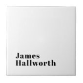 Stilvolle Retro Moderne Schrift | bearbeitbares Sc Fliese (Vorderseite)