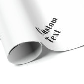 Stilvolle Retro Moderne Schrift | bearbeitbares Sc Geschenkpapier (Rolleneckpunkt)