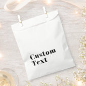 Stilvolle Retro Moderne Schrift | bearbeitbares Sc Geschenktütchen (Ausgeschnitten)