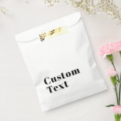 Stilvolle Retro Moderne Schrift | bearbeitbares Sc Geschenktütchen (Versiegelt)