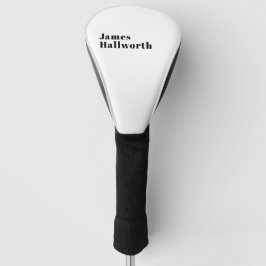 Stilvolle Retro Moderne Schrift | bearbeitbares Sc Golf Headcover