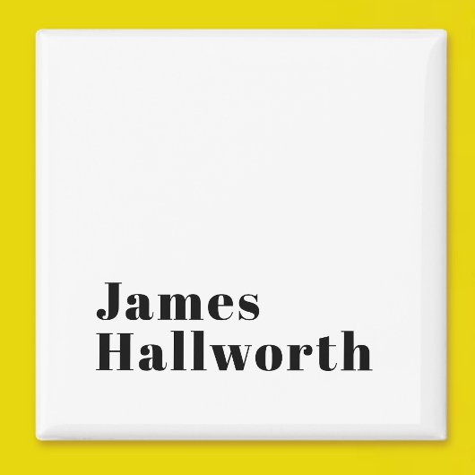 Stilvolle Retro Moderne Schrift | bearbeitbares Sc Magnet