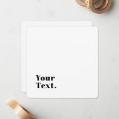 Stilvolle Retro Moderne Schrift | bearbeitbares Sc Mitteilungskarte (Vorderseite/Rückseite Beispiel)