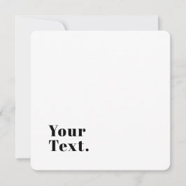 Stilvolle Retro Moderne Schrift | bearbeitbares Sc Mitteilungskarte