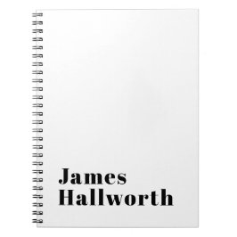 Stilvolle Retro Moderne Schrift | bearbeitbares Sc Notizblock