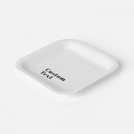 Stilvolle Retro Moderne Schrift | bearbeitbares Sc Pappteller (Gewinkelt)