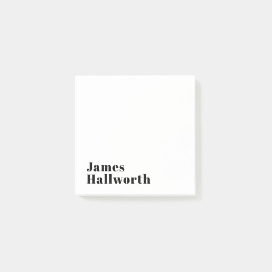 Stilvolle Retro Moderne Schrift | bearbeitbares Sc Post-it Klebezettel (Vorderseite)