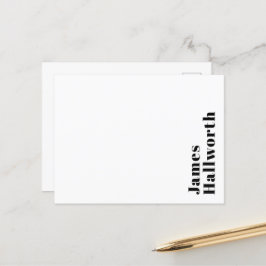 Stilvolle Retro Moderne Schrift | bearbeitbares Sc Postkarte