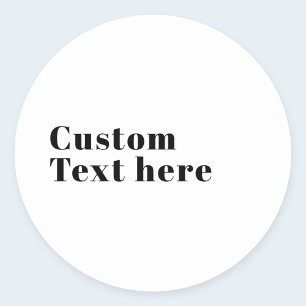 Stilvolle Retro Moderne Schrift bearbeitbares Sc Runder Aufkleber