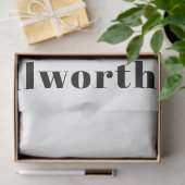 Stilvolle Retro Moderne Schrift | bearbeitbares Sc Seidenpapier (Geschenk)